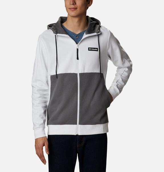 Columbia Omni-Heat Hoodies White Black For Men's NZ4368 New Zealand